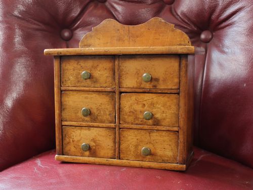 SET OF 19TH CENTURY FRUITWOOD SPICE DRAWERS