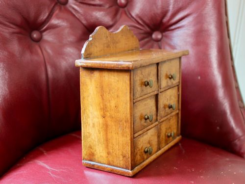 SET OF 19TH CENTURY FRUITWOOD SPICE DRAWERS - ADDITIONAL PHOTO 6