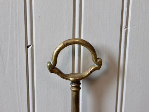 VICTORIAN BRASS DOOR STOP OR PORTER - ADDITIONAL PHOTO 1