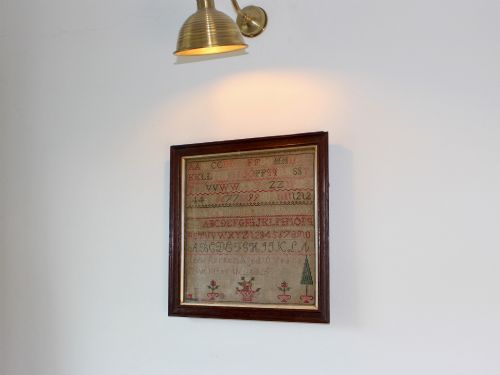 GEORGE IV NEEDLEWORK ALPHABET SAMPLER DATED 1825 - ADDITIONAL PHOTO 3