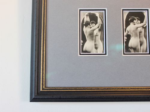 1920'S FRAMED EROTIC FEMALE NUDE BW PHOTO'S BY JULIAN MANDEL - ADDITIONAL PHOTO 4