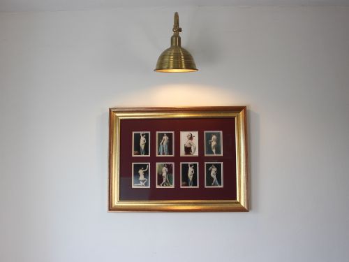 1920'S FRAMED EROTIC FEMALE NUDE HAND TINTED PHOTO'S BY JULIAN MANDEL - ADDITIONAL PHOTO 1