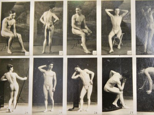 1920'S FRAMED MALE NUDE PHOTOGRAPHIC CONTACT SHEET BY JULIAN MANDEL - ADDITIONAL PHOTO 8