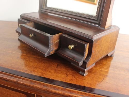 GEORGE II PARCELGILT MAHOGANY DRESSING MIRROR - ADDITIONAL PHOTO 6