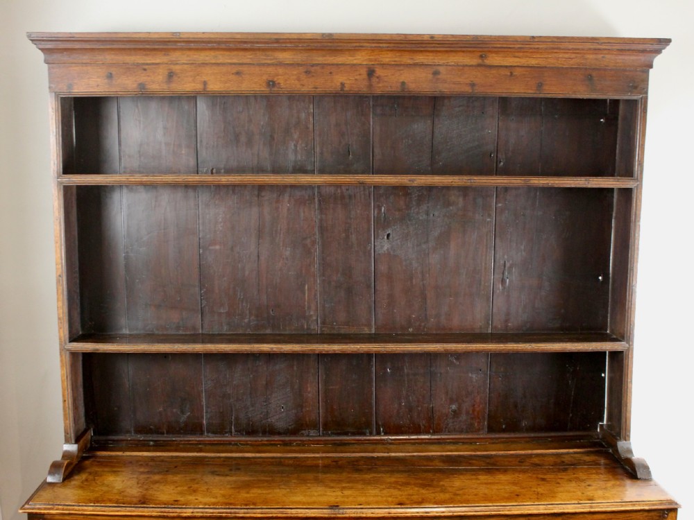 Small Georgian Welsh Oak Potboard Dresser View V