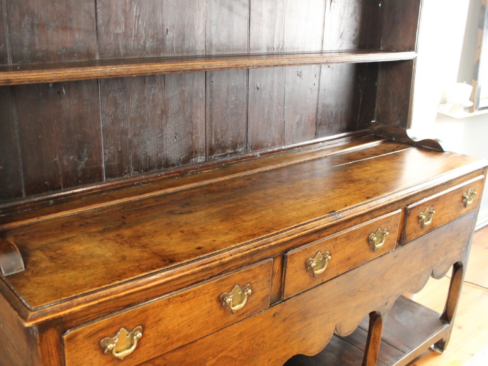 Small Georgian Welsh Oak Potboard Dresser View VII