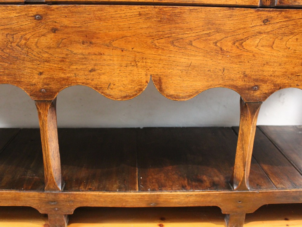 Small Georgian Welsh Oak Potboard Dresser View IX
