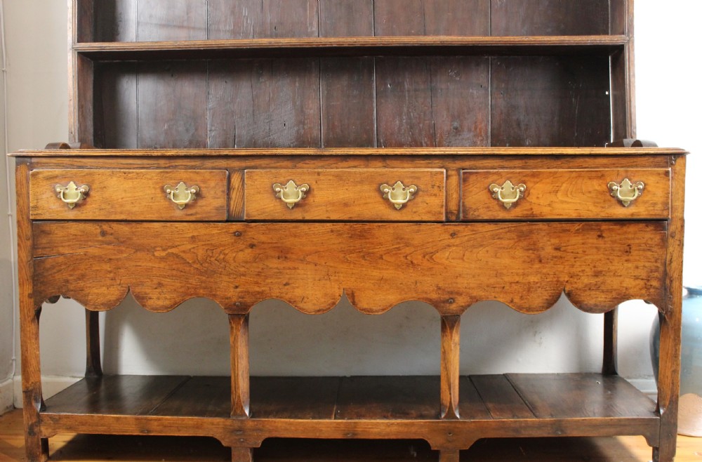 Small Georgian Welsh Oak Potboard Dresser View XI