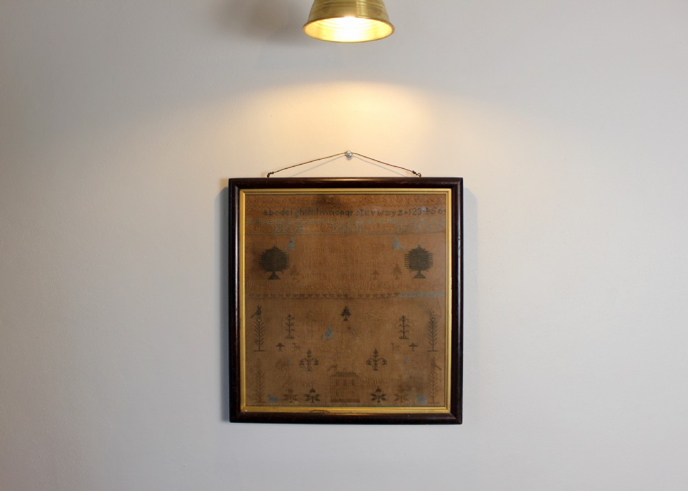 George III needlework sampler, by Matilda Wilcockson, Aged 13 View II