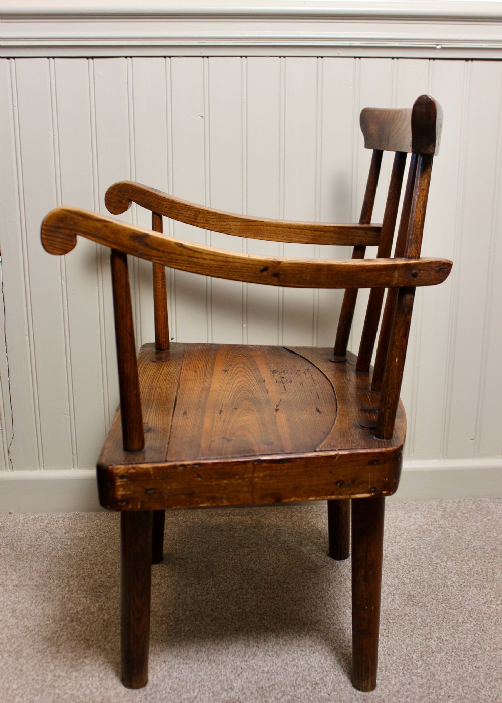 Rare Primitive Irish Hedge/Famine Chair View V