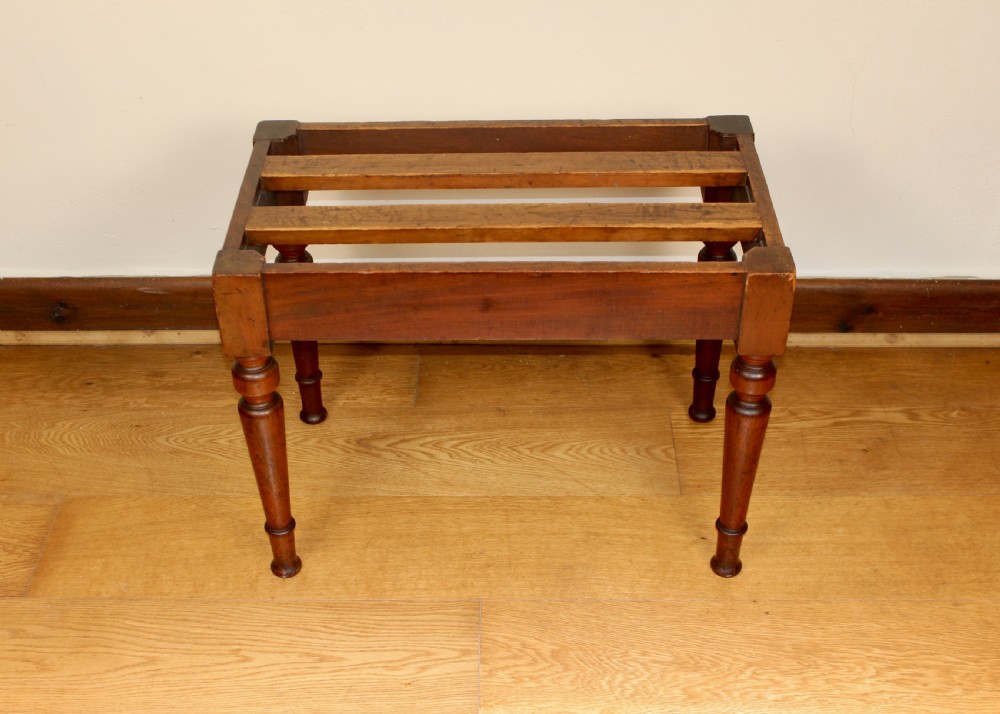 Victorian Mahogany Luggage Stand by James Shoolbred