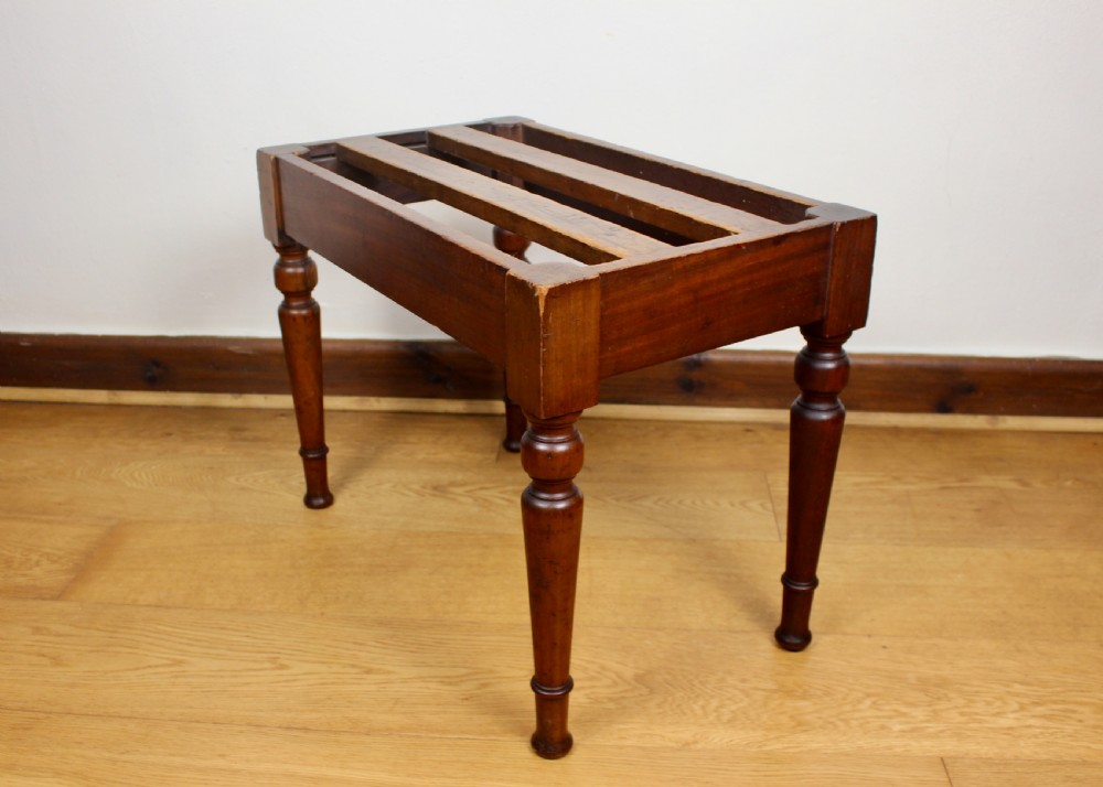 Victorian Mahogany Luggage Stand by James Shoolbred View IV