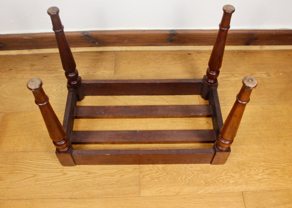 Victorian Mahogany Luggage Stand by James Shoolbred View VI