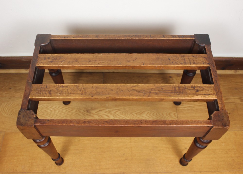 Victorian Mahogany Luggage Stand by James Shoolbred View VII
