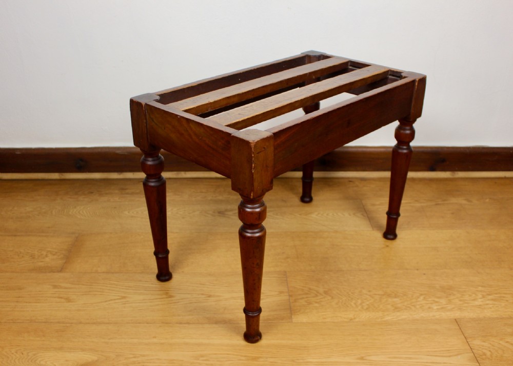 Victorian Mahogany Luggage Stand by James Shoolbred View IX