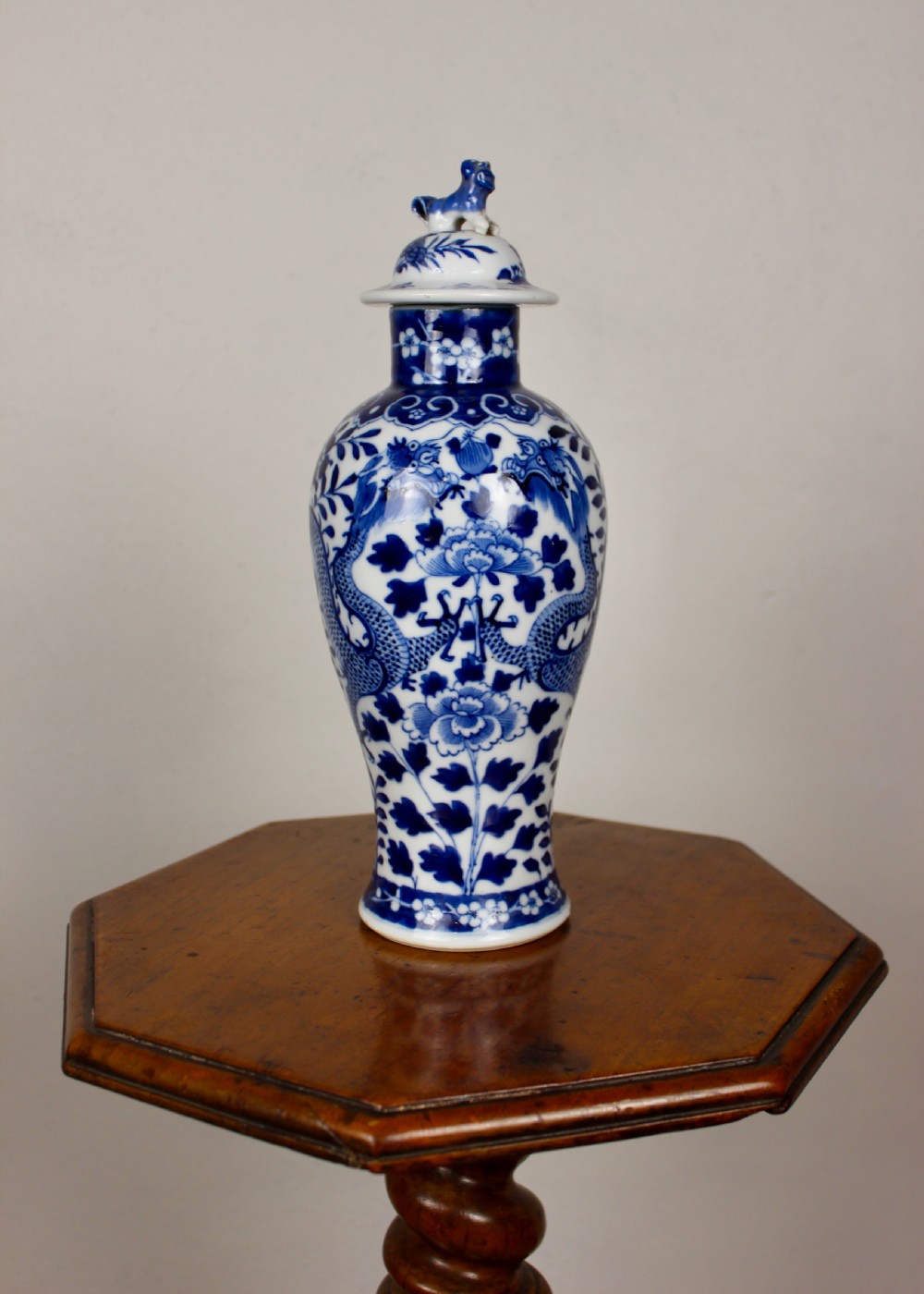 19th Century Chinese Ovoid Vase & Cover