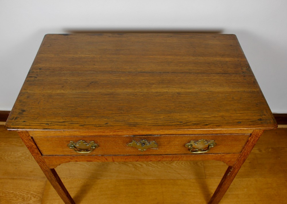 George III Oak Side Table circa. 1800 View II