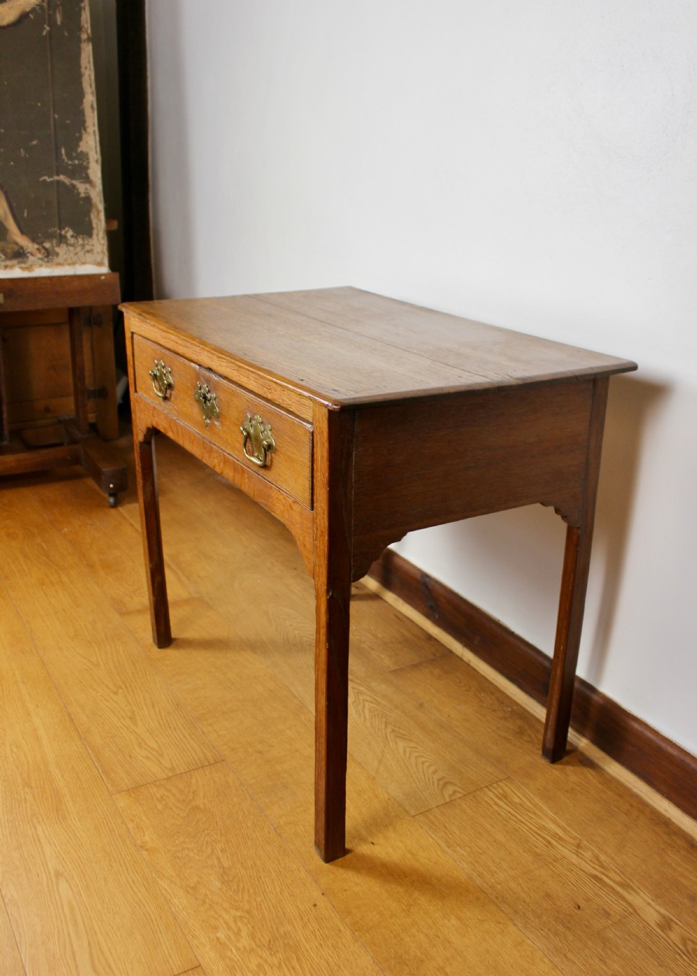 George III Oak Side Table circa. 1800 View VIII