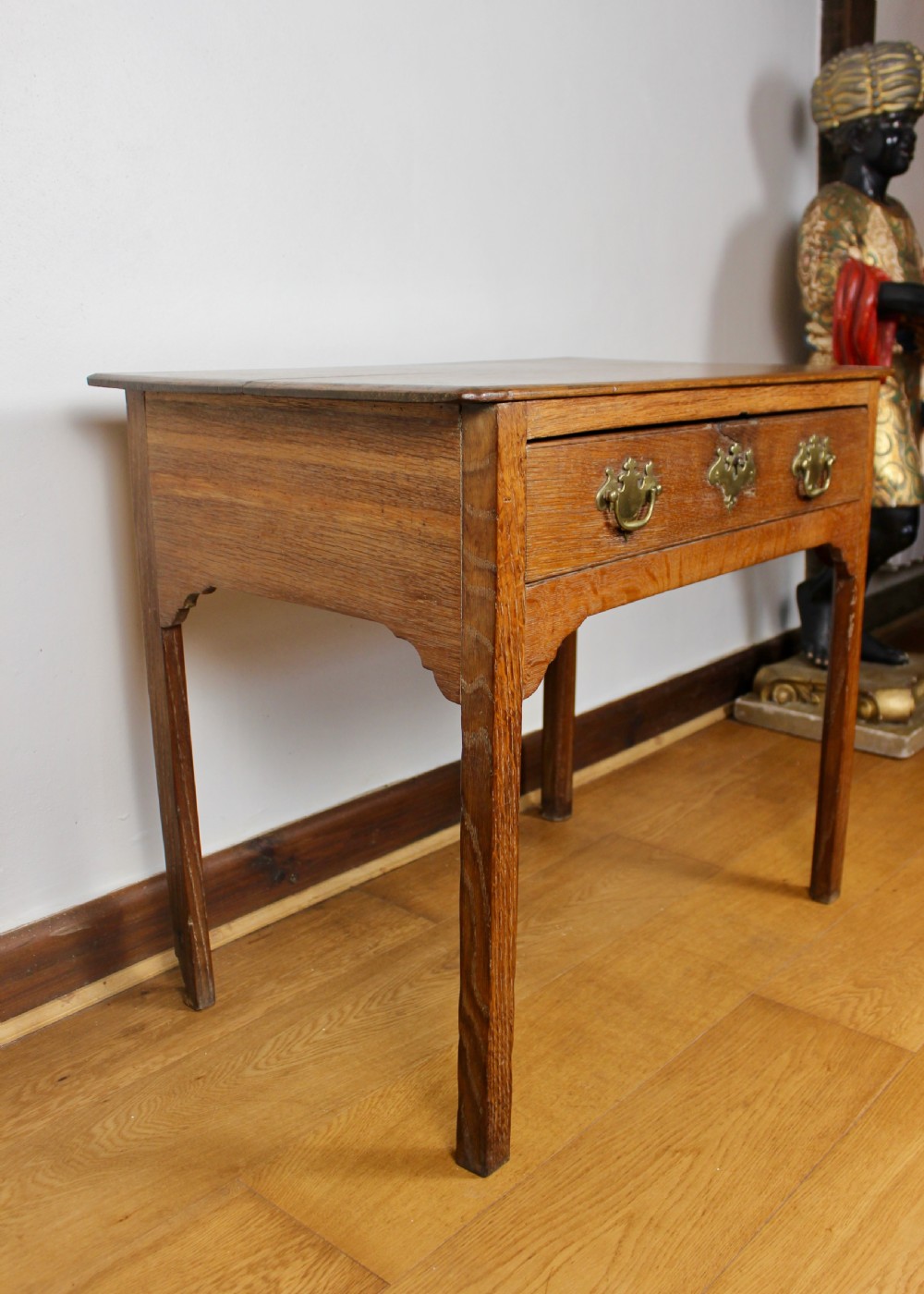 George III Oak Side Table circa. 1800 View X