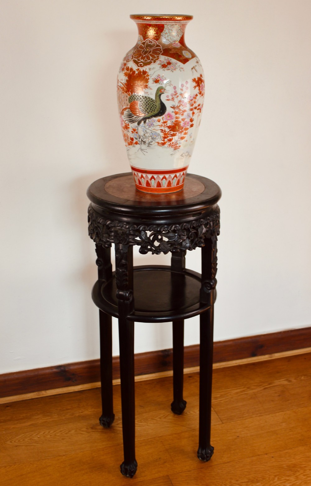 Meiji Period Japanese Ovoid Kutani Vase View II