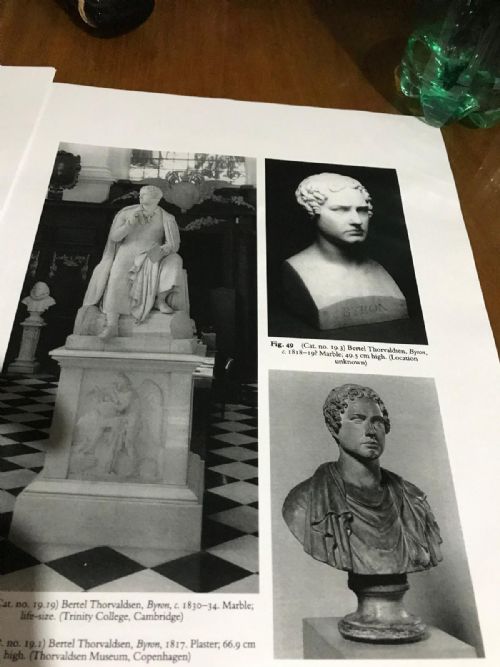 PROFILE OF BYRON ON MARBLE FROM THORVALSEN WORKSHOP - ADDITIONAL PHOTO 2