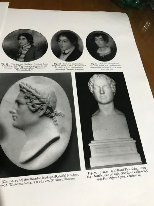 PROFILE OF BYRON ON MARBLE FROM THORVALSEN WORKSHOP - ADDITIONAL PHOTO 3