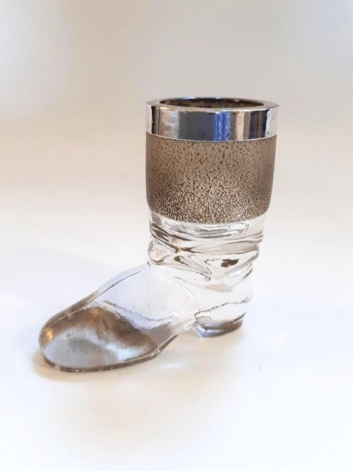 A Novelty Late Victorian Silver Mounted Match Striker