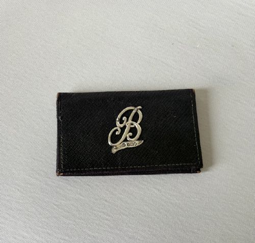 A Charming Silver Mounted Leather Stamp Wallet