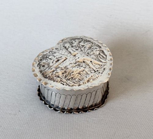 A Superb Small Victorian Heart Shaped Trinket Box