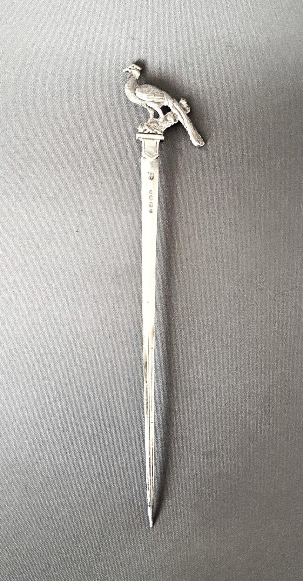 A Very Rare Fox Brothers Victorian Silver Game Skewer