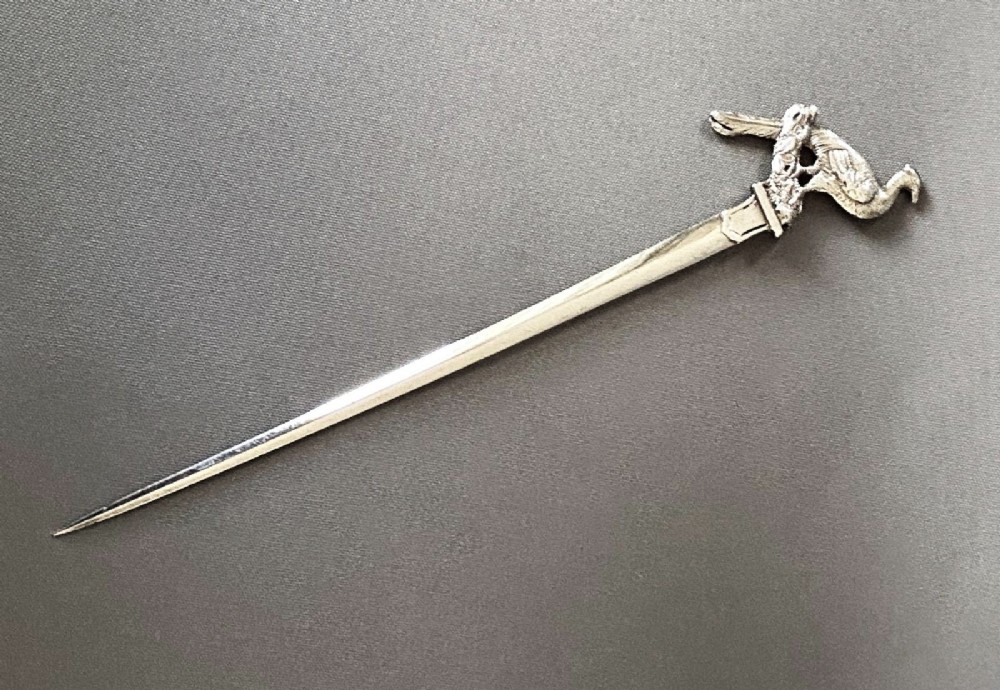 A Very Rare Fox Brothers Victorian Silver Game Skewer View V