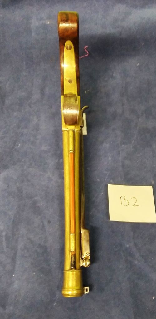 ANTIQUE BLUNDERBUSS BAYONET PISTOL - ADDITIONAL PHOTO 5