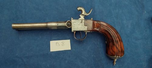 ANTIQUE REVOLVING BARREL PISTOL EARLY 19TH CENTURY - ADDITIONAL PHOTO 8