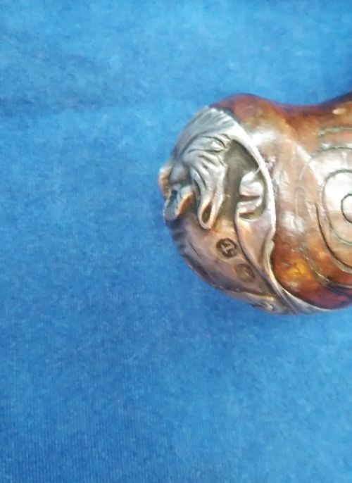 ANTIQUE FLINTLOCK PISTOL WITH SILVER MOUNT - ADDITIONAL PHOTO 4