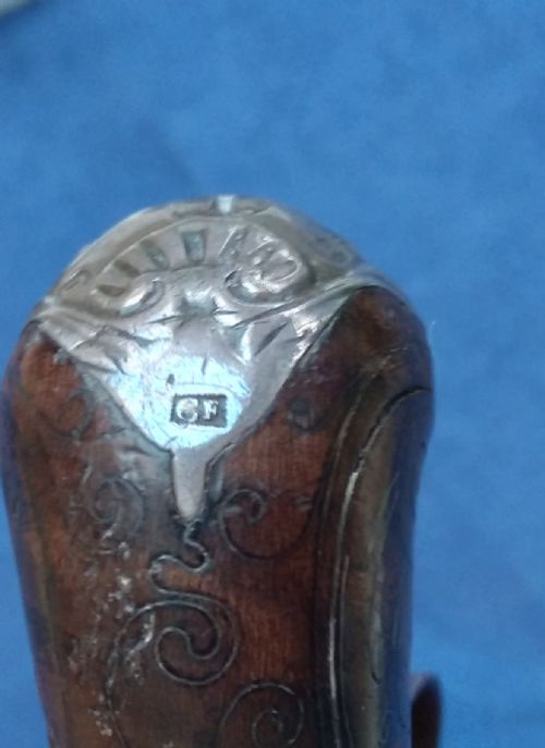 ANTIQUE FLINTLOCK PISTOL WITH SILVER MOUNT - ADDITIONAL PHOTO 9