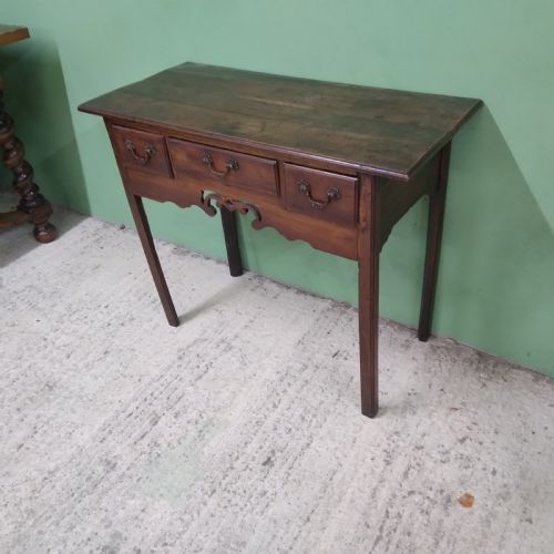 ANTIQUE FRUITWOOD LOWBOY - ADDITIONAL PHOTO 1