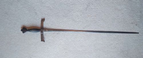 antique iron battle sword - CATEGORY: ANTIQUE MISCELLANEOUS - DATED 18TH CENTURY