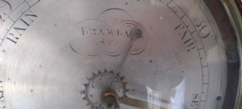 ANTIQUE INLAID BAROMETER - ADDITIONAL PHOTO 5