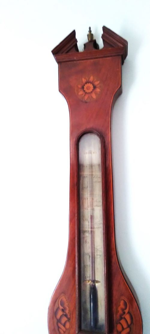 ANTIQUE INLAID BAROMETER - ADDITIONAL PHOTO 7