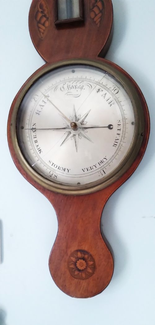 ANTIQUE INLAID BAROMETER - ADDITIONAL PHOTO 8