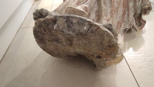 LATE MEDIEVAL CARVED CHURCH FIGURE OF JOSEPH - ADDITIONAL PHOTO 6
