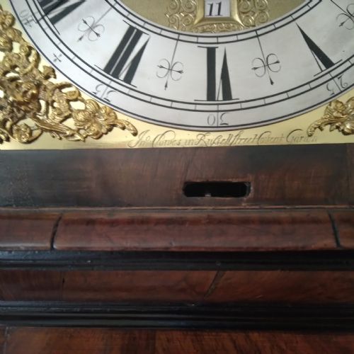 17TH CENTURY MARQUETRY LONGCASE CLOCK BY JOHN CLOWNS LONDON - ADDITIONAL PHOTO 2