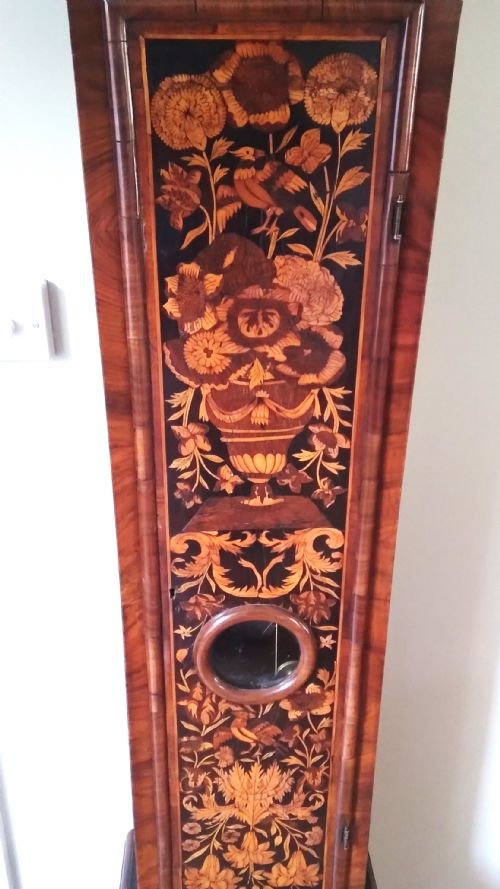 17TH CENTURY MARQUETRY LONGCASE CLOCK BY JOHN CLOWNS LONDON - ADDITIONAL PHOTO 4