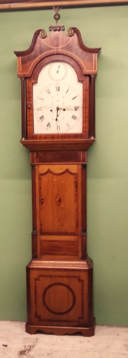GEORGIAN QUARTER STRIKE LONGCASE CLOCK