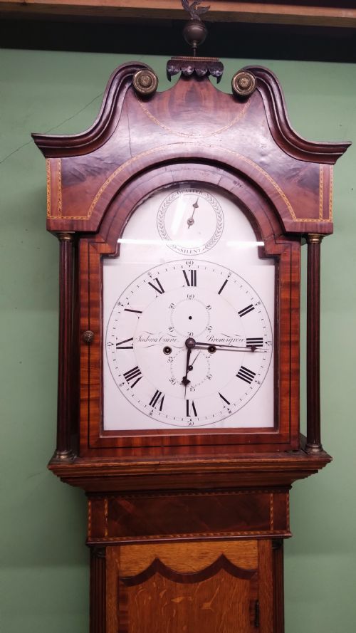 GEORGIAN QUARTER STRIKE LONGCASE CLOCK - ADDITIONAL PHOTO 4