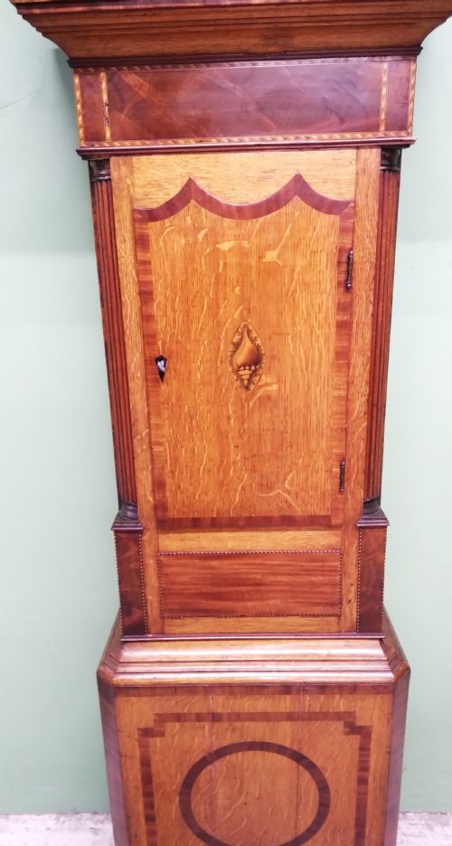 GEORGIAN QUARTER STRIKE LONGCASE CLOCK - ADDITIONAL PHOTO 5