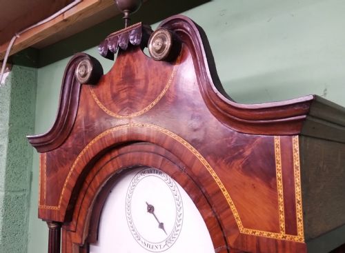GEORGIAN QUARTER STRIKE LONGCASE CLOCK - ADDITIONAL PHOTO 8