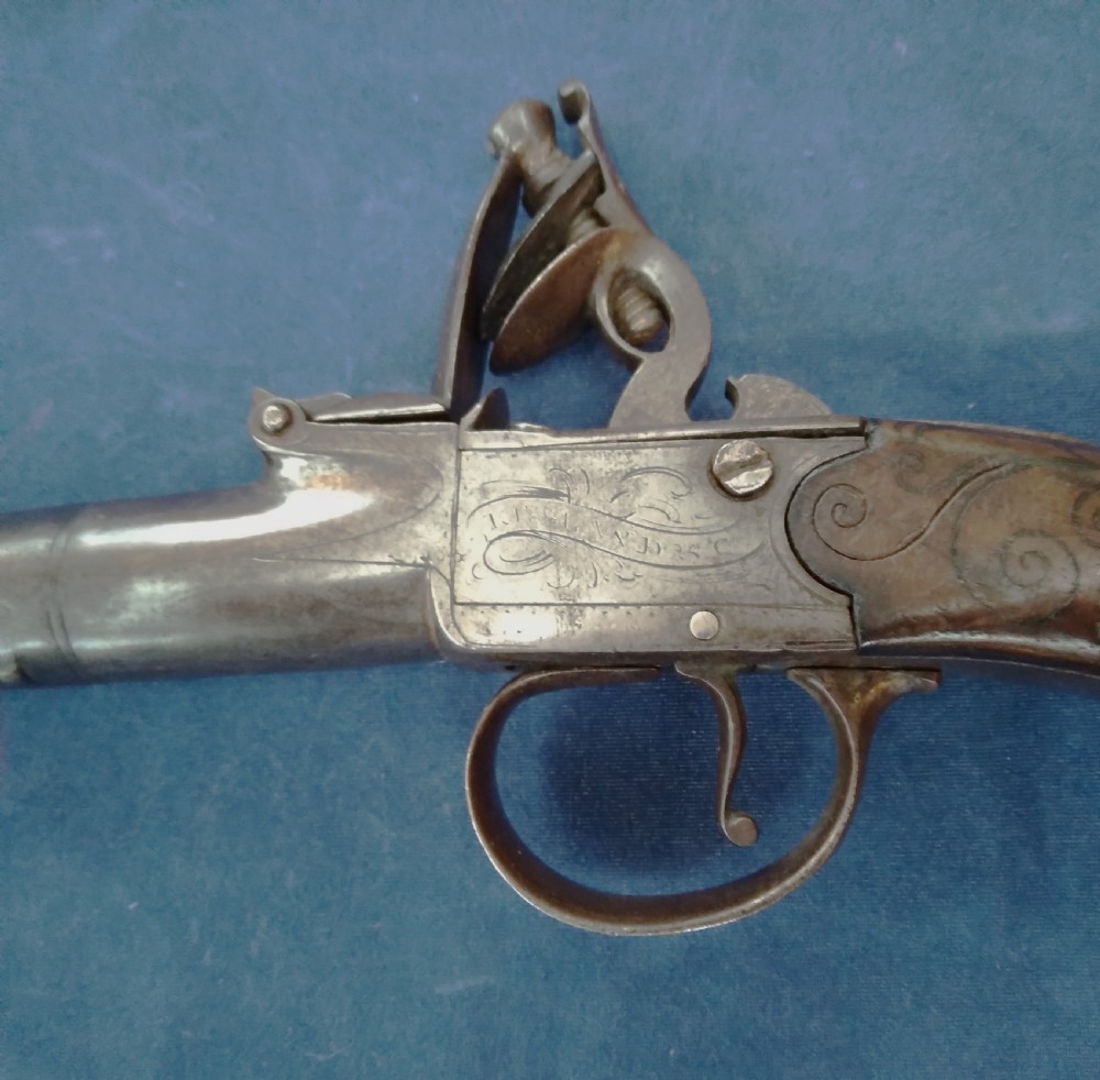 ANTIQUE FLINTLOCK PISTOL WITH SILVER MOUNT View IV