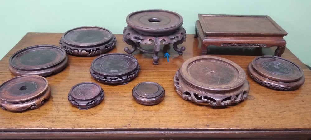  19 CHINESE HARDWOOD STANDS