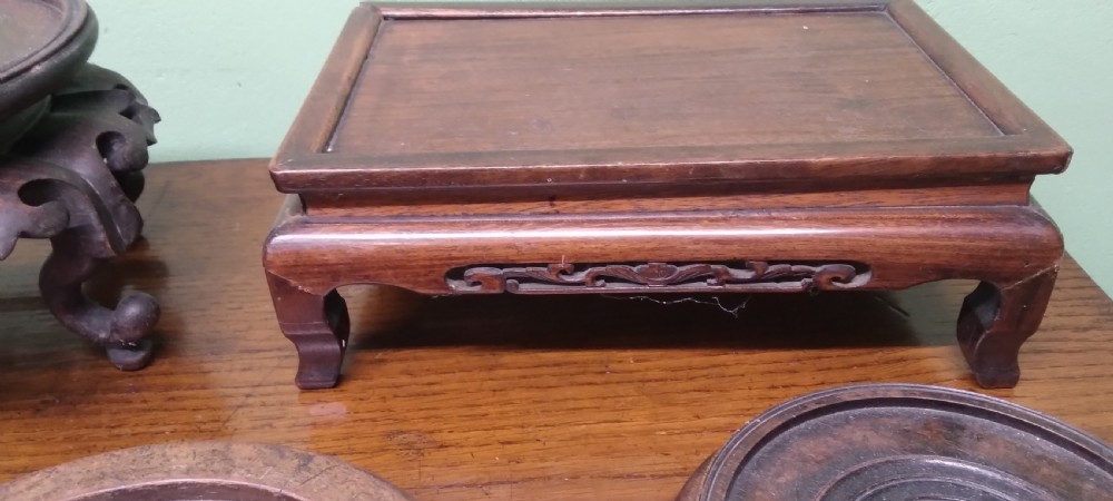  19 CHINESE HARDWOOD STANDS View III